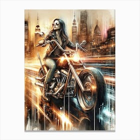 Golden Rider Canvas Print