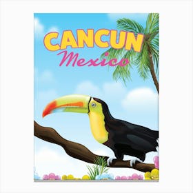 Cancun Mexico Toucan Canvas Print