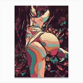 Abstract Geometric Sexy Woman 21 1 Canvas Print