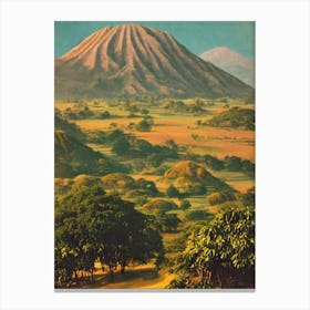 Komodo National Park 2 Indonesia Vintage Poster Canvas Print