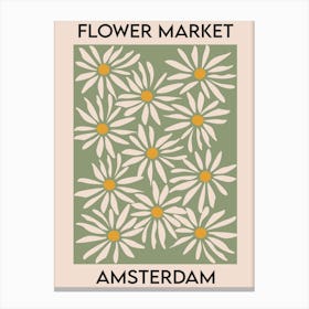 Flower Market Amsterdam Canvas Print