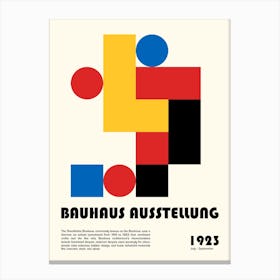 Bauhaus Ausstellung Minimalist Canvas Print