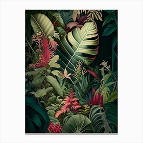 Hidden Paradise 2 Botanicals Canvas Print