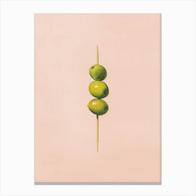 Olives On A Stick Canvas Print