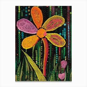 modern colorful flowers Canvas Print