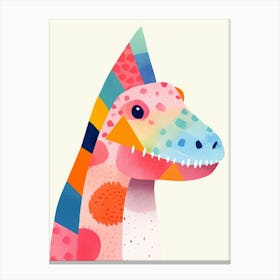 Colourful Dinosaur Nodosaurus 1 Canvas Print