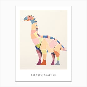 Nursery Dinosaur Art Parasaurolophus 5 Poster Canvas Print