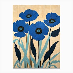 Blue Poppies Canvas Print