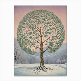 Magic Winter Tree Canvas Print