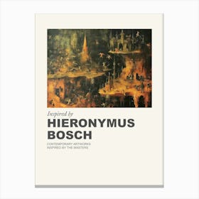 Museum Poster Inspired By Hieronymus Bosch 3 Canvas Print