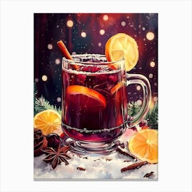 Christmas Mulled Wine Canvas Print