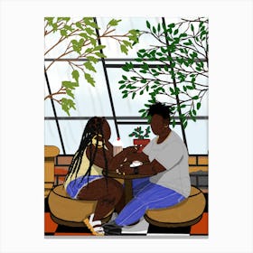 first date Canvas Print