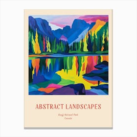 Colourful Abstract Banff National Park Canada 1 Poster Canvas Print