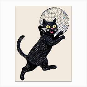 Disco Cat 2 Canvas Print