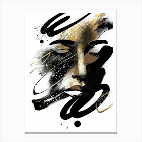 Abstract Of A Woman'S Face 7 Canvas Print