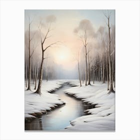 Winter In The Woods 1 Canvas Print