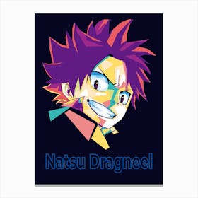 Natsu Dragneel Popart Wpap Canvas Print