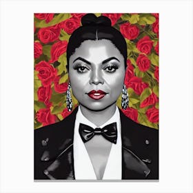 Taraji P Henson Illustration Movies Canvas Print