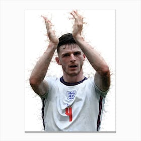 Declan Rice England Painting Canvas Print