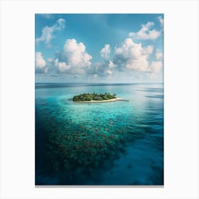 Island In The Middle Of The Ocean 3 Canvas Print