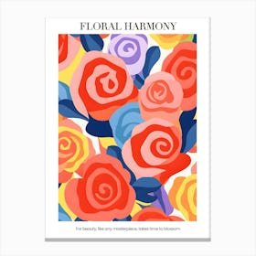 Floral Harmony Canvas Print