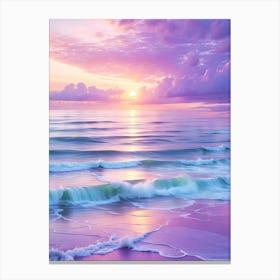 Sunset On The Beach 4 Canvas Print