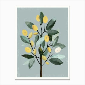 Lime Tree Flat Illustration 5 Canvas Print