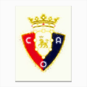 Osasuna Fc Painting Canvas Print