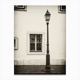 Lamppost A Winter S Day In Budapest Canvas Print