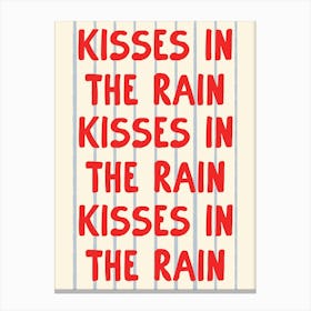 Kisses In The Rain Canvas Print