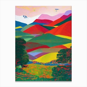 Huascarán National Park 1 Peru Abstract Colourful Canvas Print