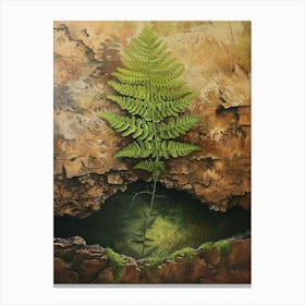 Upside Down Fern Painting 2 Canvas Print