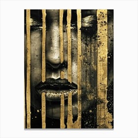 Gold Face 9 Canvas Print