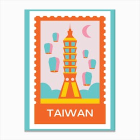 Taiwan Postcard Canvas Print