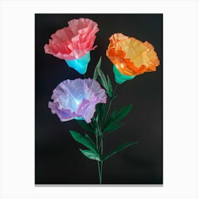 Bright Inflatable Flowers Carnations 1 Canvas Print