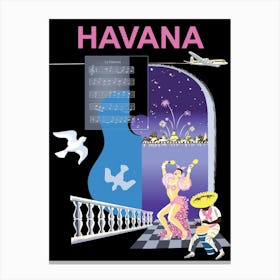 Havana, Dancing Nights Canvas Print