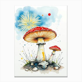 Mushroom Painting 6 Canvas Print