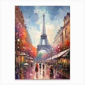 Eiffel Elegance: Parisian Icon in the Skyline Canvas Print