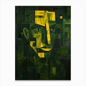 Man In Green Canvas Print