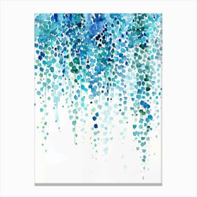 Blue Watercolor Painting 5 Canvas Print