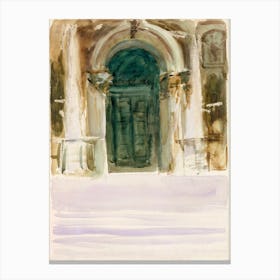 Green Door, Santa Maria della Salute (ca. 1904), John Singer Sargent Canvas Print