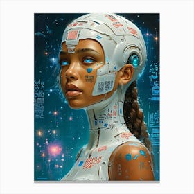 Futuristic Woman 4 Canvas Print