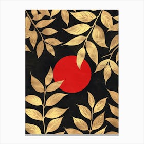 Golden Leaves Canvas Print