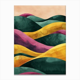 Abstract Watercolor Painting 66 Canvas Print