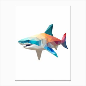 Minimalist Shark Shape 6 Canvas Print
