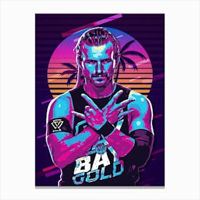 Adam Cole 80s Retro Canvas Print