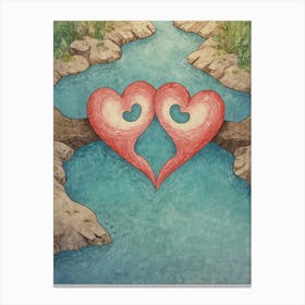 Heart Of The River 1 Canvas Print