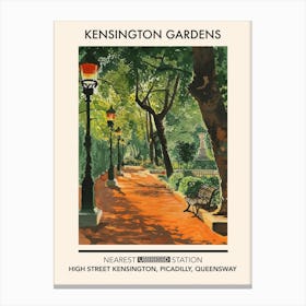 Kensington Gardens London Parks Garden 6 Canvas Print