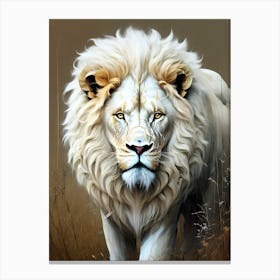 White Lion 5 Canvas Print