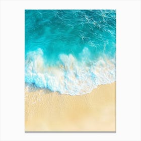 Beach Sand And Sea Canvas Print